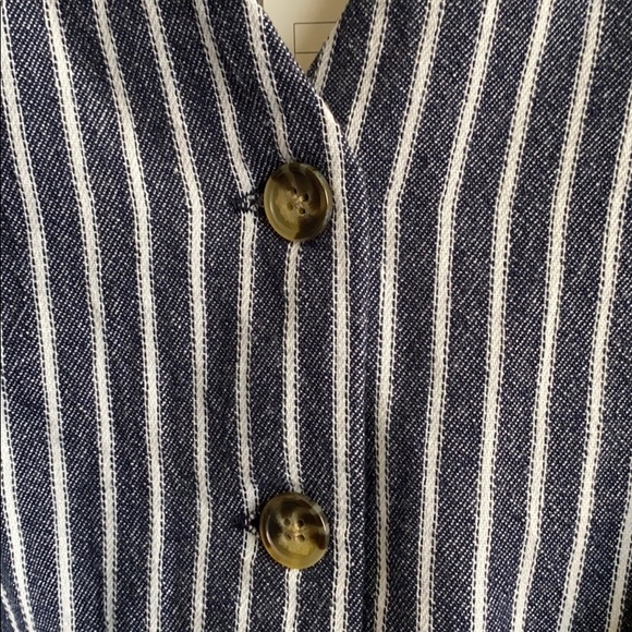 Short Sleeve Buttoned Tie Waist Top - A New Day - Picture 4 of 7